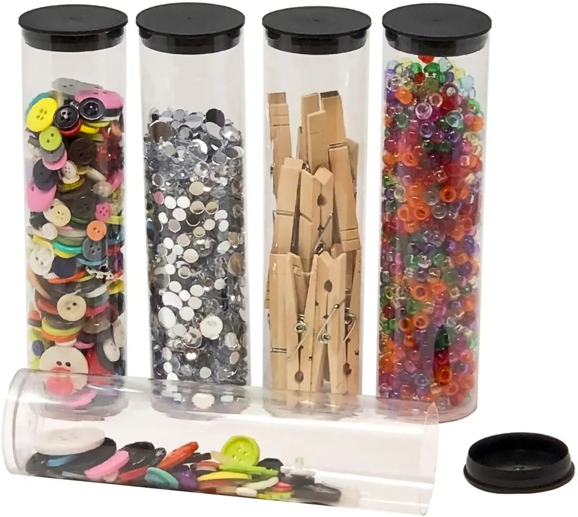 Customized Size Plastic PC Clear Tube Packaging with Screen Printing