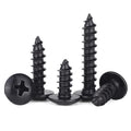M2.3 M2.6 M3 M3.5 M4 M5 M6 Black Oxide Steel Phillips Truss Mushroom Head Self Tapping Screws