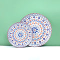 Colorful Multicolor Top Seller 2023 Bohemian Style Ceramic Porcelain Dish Plate