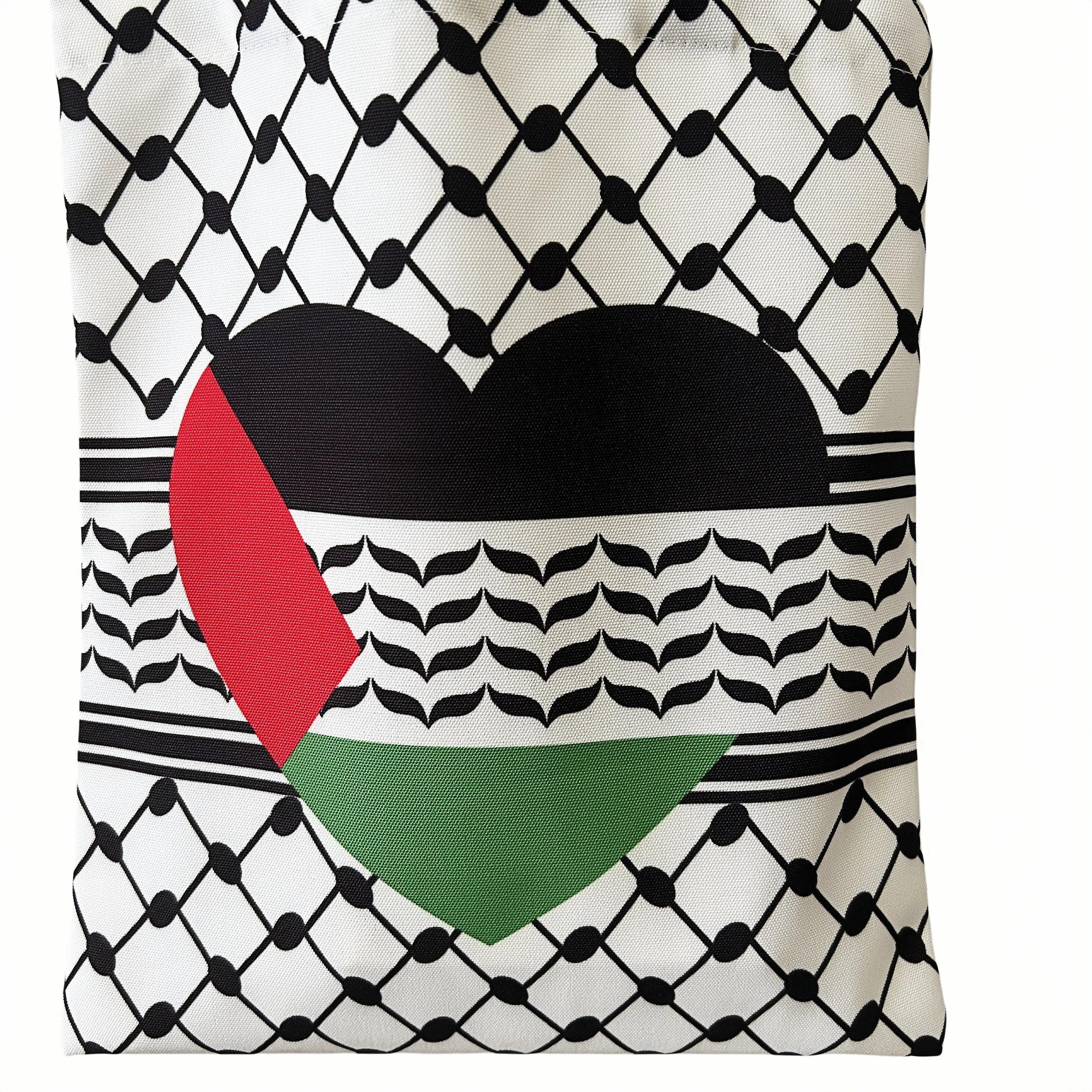 Palestine Arabic Keffiyeh Tote for Men Women Polyester Bags with Custom Logo 35*40cm Promotion Gifts