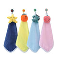Wholesale Cartoon Coral Velvet Towels Can Be Hung in the Kitchen Bathroom Home Children's Cute Absorbent Towels