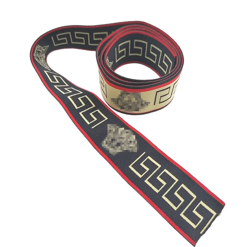 Wholesale Small MOQ Custom Logo Elastic Webbing Soft Nylon Jacquard Elastic Band for Sportswear Fitness Yoga Wear Underpants