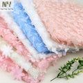 Nanyee Textile New Fashion White Glitter Laser Cut Fabric Flowers