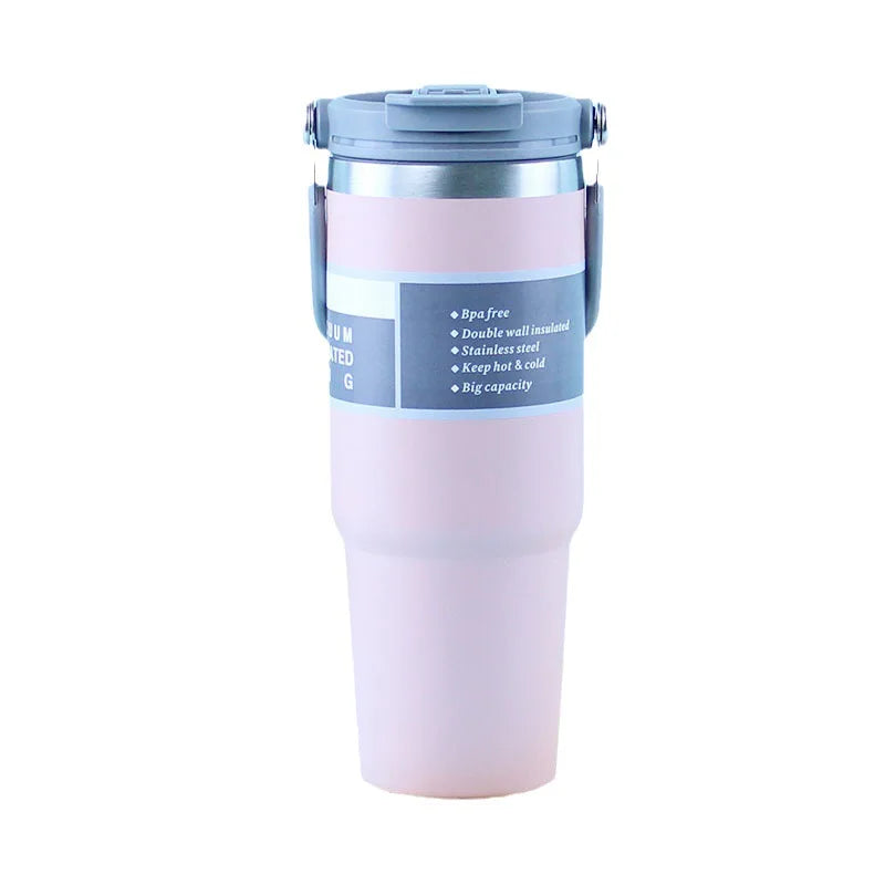 Custom Logo Gym Sport Hot Insulated Custom Stainless Steel Vacuum Flask Drinking Travel Water Bottles With Straw