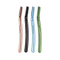 Free Custom Logo Luxury Eyebrow Trimmer Razor Makeup Tool Replaceable Stainless Steel Blade Eyebrow Shaver