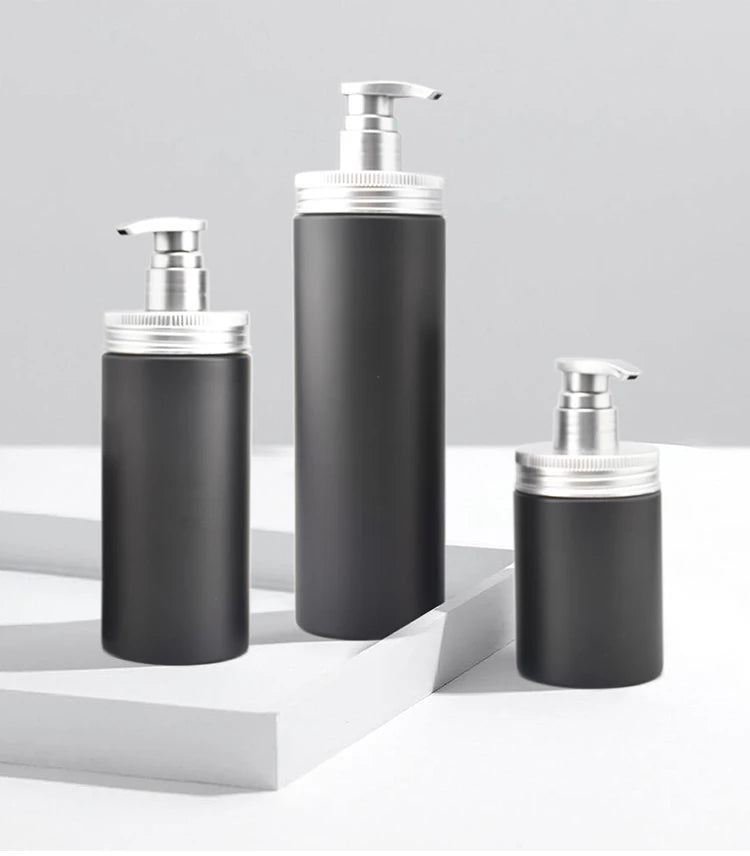 Biodegradable Empty Shampoo Pump Bottles 300ml 500ml 700ml Refillable PET Plastic Lotion Bottles for Body Wash