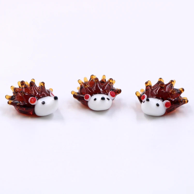 Miniature Small Murano Glass Animal Hedgehog Figurine
