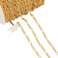 Gold Chain Jewelry Making 14kt Gold Chain Brass Roll of Gold Chain