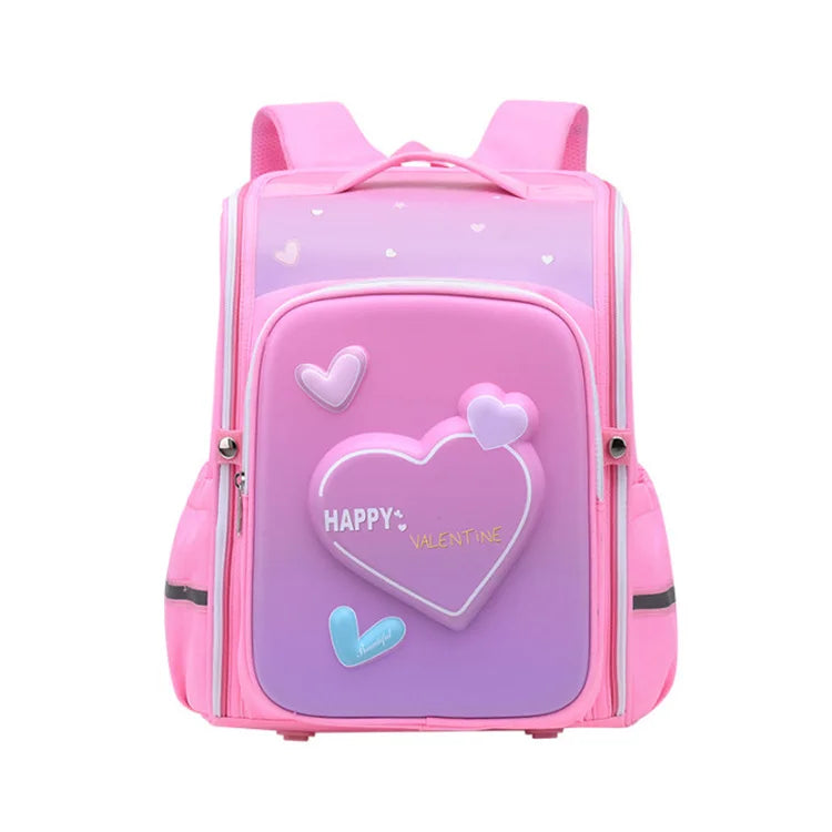 2022 New Student Schoolbag 1-6 Grade Cartoon Load Reduction Spine protection Shoulder Bag Book Bags for School