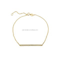 9K Real Gold Bracelet Cubic Zircon Stone Yellow Gold Jewelry Wholesale Women Charm Bracelets