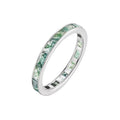 Simple Classic Brand New Fine Jewelry Ring S925 Silver Fine Green Moss Agate Women Ring
