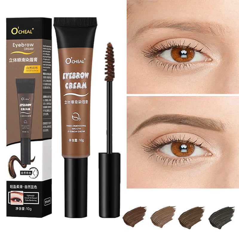 Private Label 4 Colors Waterproof Long-lasting High Pigment Delicate Silky Eyebrow Tattoo Eyebrow Balm for Daily Life