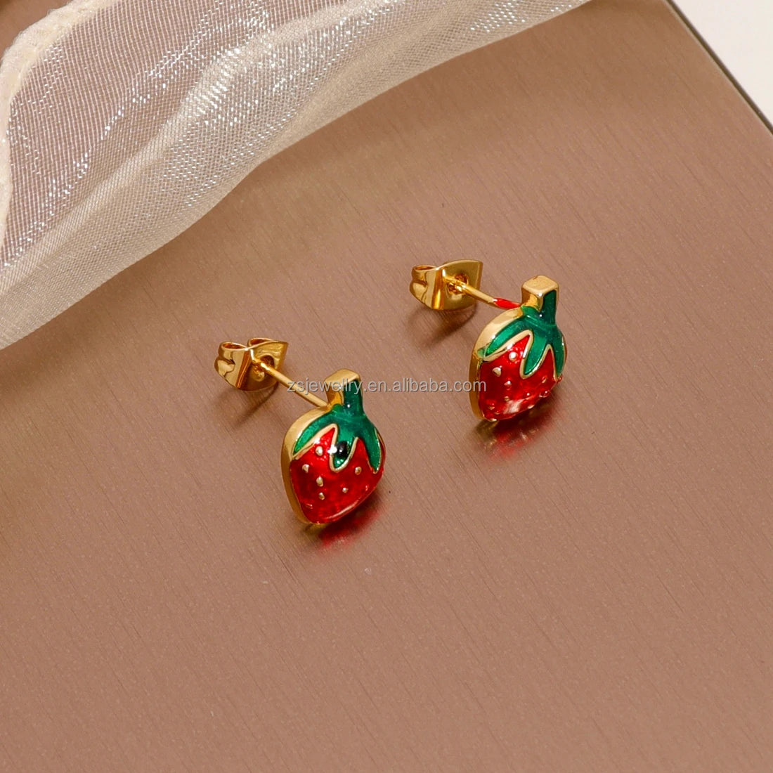 Luxury Gold Plated Stainless Steel Stud Earrings Big Women's Cute Animal Fashion Lovely Classic Girl Style L V Earrings