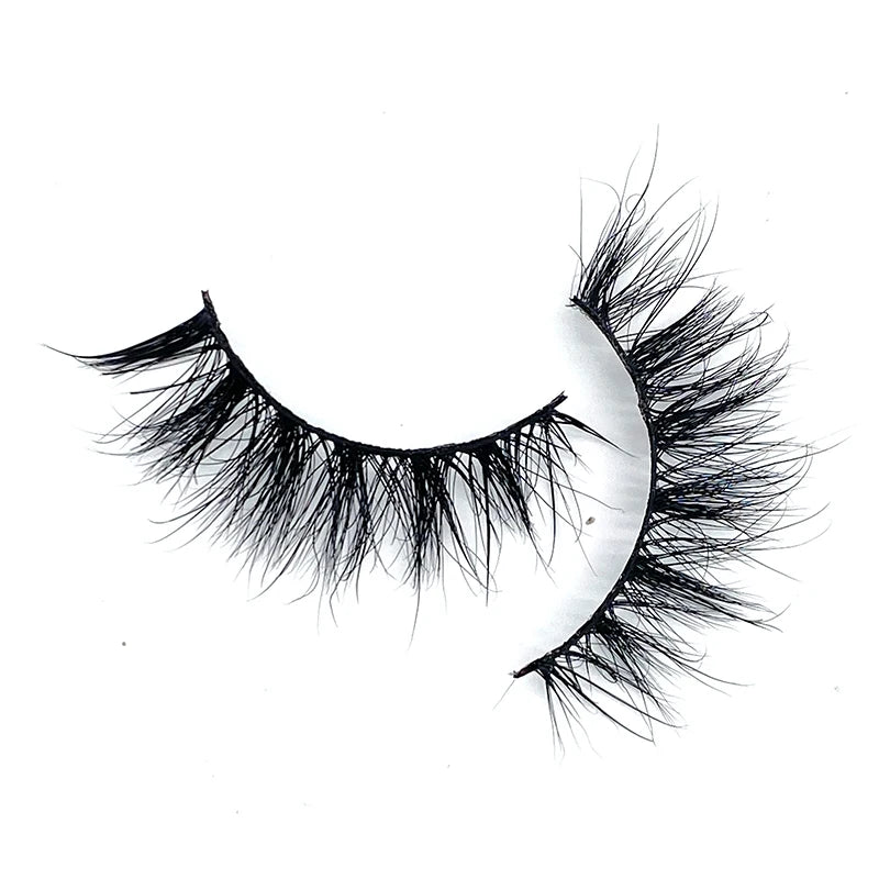 Best Quality Full Strip Eyelashes Premium Short False Eyelashes Handmade Natural 3D Mink Eyelashes