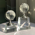 ADL Crystal Glass Globe Trophies Award Laser-Printed for Business Engraved Souvenir Personalized Crystal Trophies Award Plaque