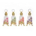 12ml Arab Patented Chrysanthemum Flower Metal Perfume Bottle Essential 0il Attar Glass Refillable Bottles Factory Outlet#12201