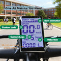 Ultra-Durable Waterproof Digital Bike Computer Smart LCD with Integrated EBike Display & UART.2 Interface Cycling Accessories
