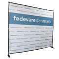 8x10' Heavy Duty Telescopic Photography Banner Stand with Polyester Flags Easy Set for Indoor/Outdoor Use