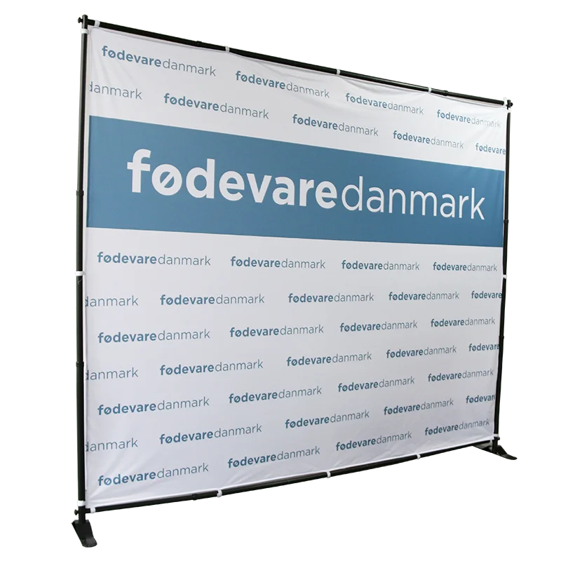 8x10' Heavy Duty Telescopic Photography Banner Stand with Polyester Flags Easy Set for Indoor/Outdoor Use