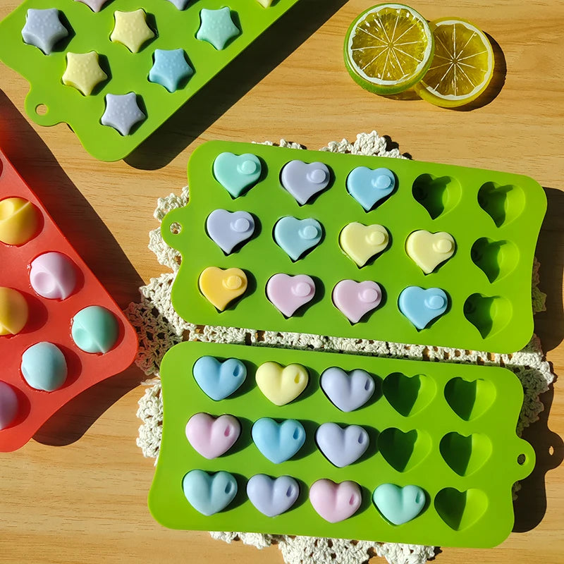 Wholesale 15 Cavity Silicone Pastry Mold Silicone Candy Molds Cake Molds