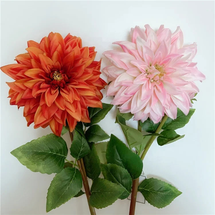 E-1301 15cm Flower Head Decorative Chrysanthemum Artificial Dahlia Flowers