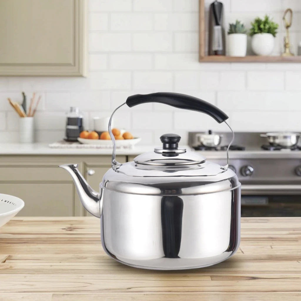 High Capacity 5L Stainless Steel Whistling Tea Pot Coffee Pot Tea Heating Wattle Kettle