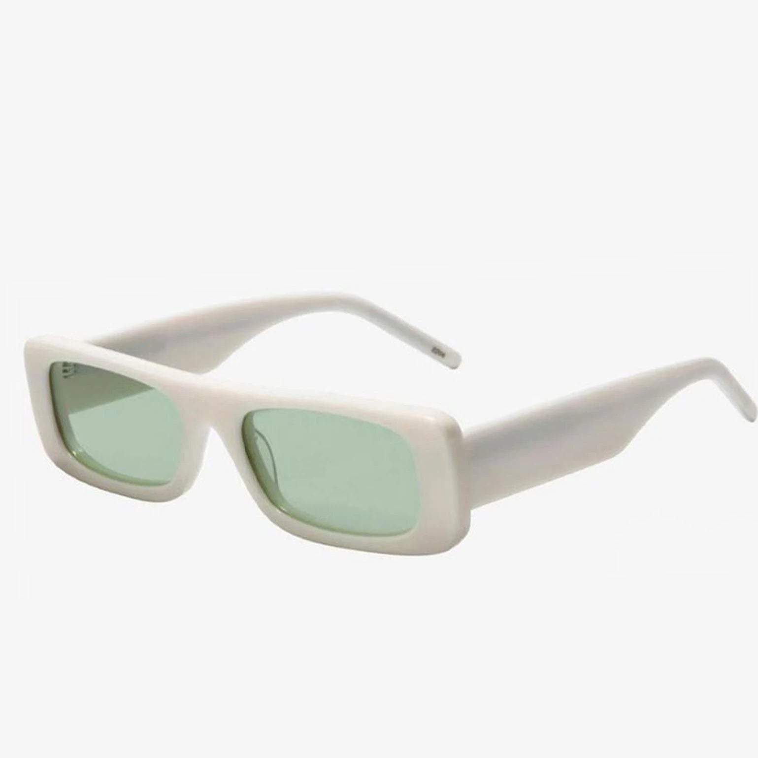 2024 Luxury Men's and Women's Sunglasses Custom Logo Small Square Frame Green and Gold Polarized Lenses Made of TAC Acetate