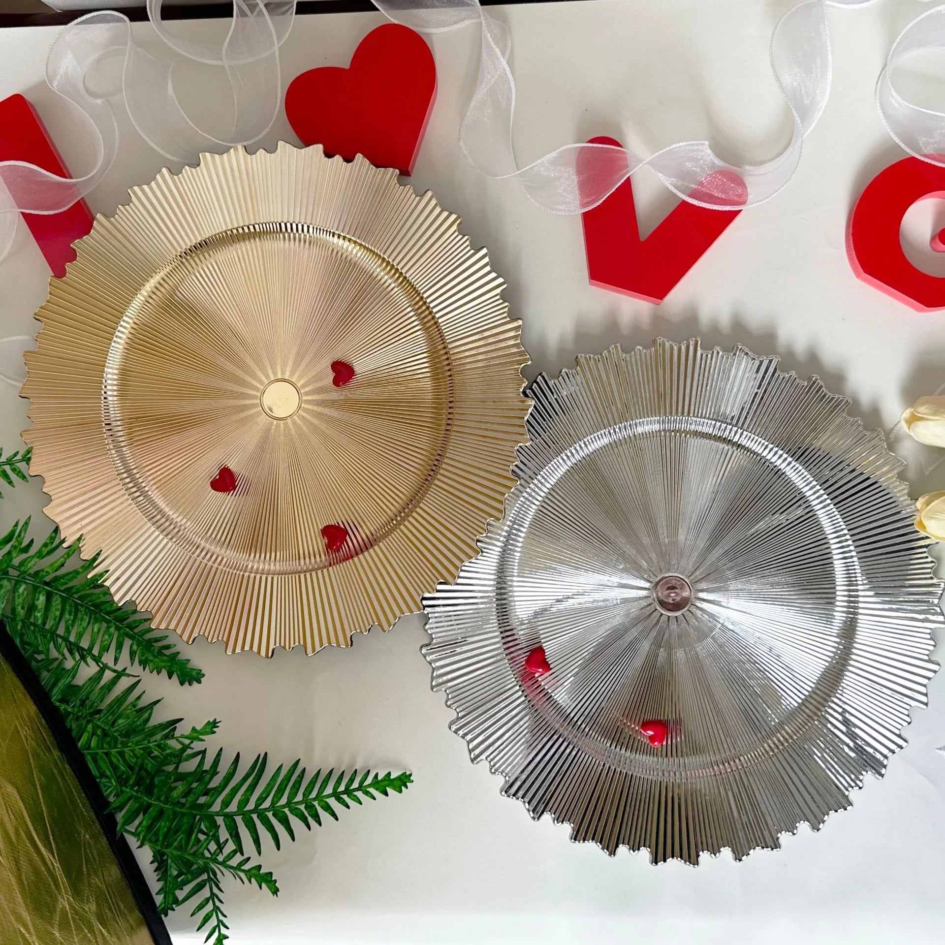 2026 Wholesale Silver Charger Plates for Wedding