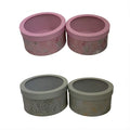High Quality Round Flower Box Printed Pattern PVC Window Gift Box with Custom Stock Recycled Materials Feature