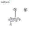 LUOTEEMI Trendy Elegant Statement 2026 Earing Girl Novelty Popular Fashion European Asymmetrical Earring