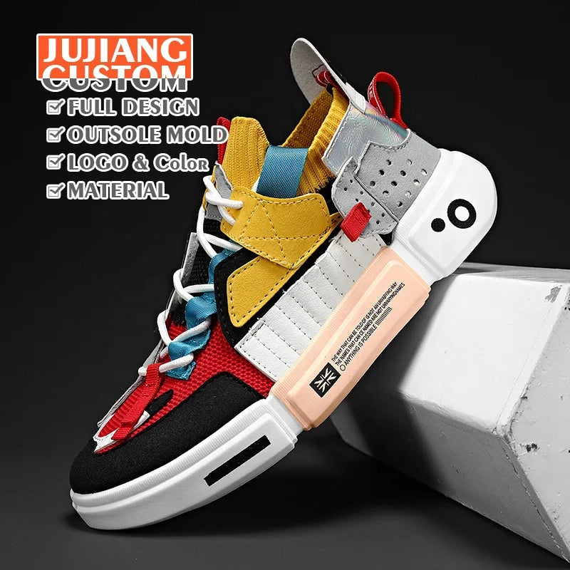 Shoes Men Sneakers Women Mens Vulcanize Shoes Causal Chunky Couple Trainer Breathable Sneaker Men Lightweight Thick Soled Shoes