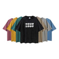 Custom Logo Wholesale Oversized Cotton Men T-Shirt Oversized Mineral Wash Tshirt Heavy Relaxed Vintage Acid Wash T Shirt