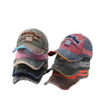 Custom Dad Hat Quality Ethnic Sporty 5-Panel Distressed Dad Hat Vintage Street Denim Hat Letter Washed Embroidery Logo Dad Hat
