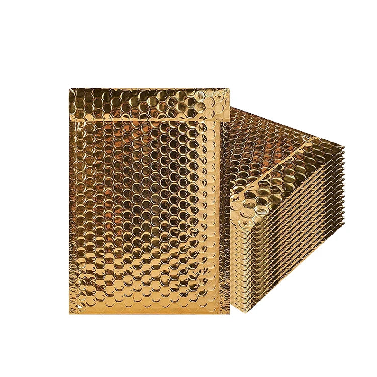10x13inch Mailers Bubble Mailing Bag Gold Envelope Custom Printed Poly Mailer Bag Express Shipping Parcel Plastic Courier Bag