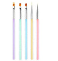 Wholesale 5pcs Set Nail Brush Acrylic Liquid Powder Brush Set UV Gel Nail Polish Beauty Drawing Painting Pen Manicure Tools