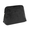New Design Luxury Quilted Velvet Makeup Bag Custom Cosmetic Zipper Bag Bulk Lady Make up Organizer Toiletry Pouch OEM