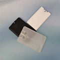 Factory Wholesale 20ml Transparent Frosted Black White clear  Plastic Perfume Bottle Credit Card Chip Spray Pump Bottle