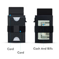 Aluminum Alloy Slim Minimalist Tarjetero Elastic Wallet with for Pop Card Holder RFID Blocking Credit Card Holder