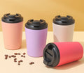 Stainless Steel Coffee Mug Practical Water Cup Vacuum Water Cup Coffee Mug with Lid Portable Coffee Cup