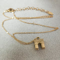 18K Gold Plated Stainless Steel Pendant Necklace for Women-Wedding Engagement Anniversary Gift Jewelry
