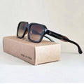 New Trendy Square Red Sunglasses Women Brand Designer Rivets Shades Eyewear Men Rectangle Sun Glasses Female UV400 Oculos De Sol