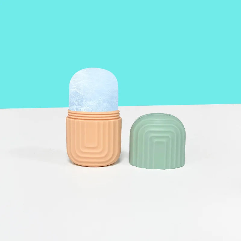 Skin Care Beauty Lifting Contouring Tool Skin Care Face Cooling Container Free Sample Silicone Facial Ice Mold Tray