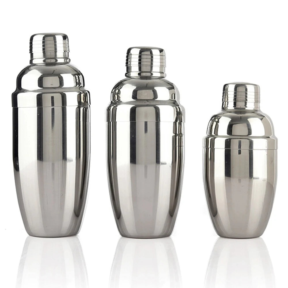 Martini Shaker 18/8 Grade Stainless Steel Martini Mixer Built-in Strainer Bartender Kit