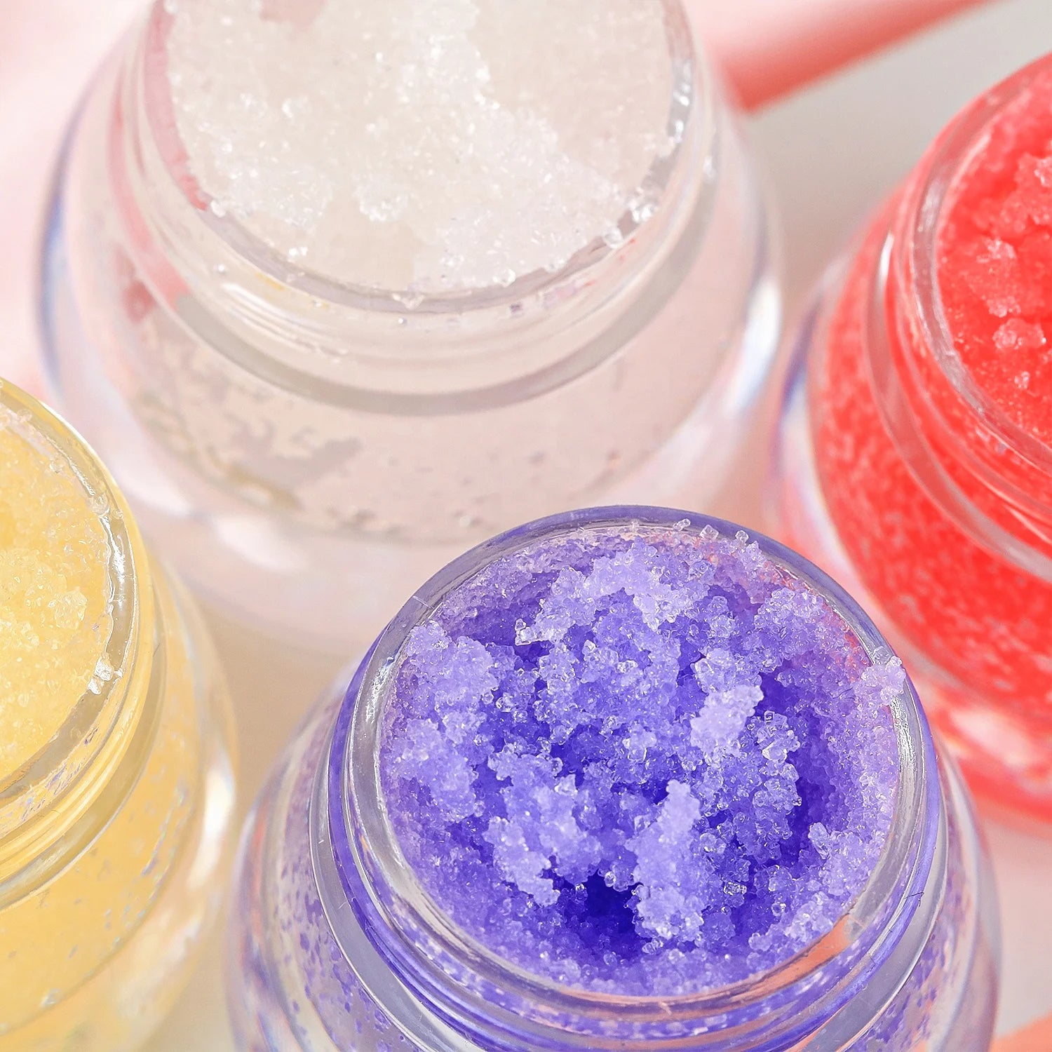 Organic Private Label  Tinted Unique Lip Scrub Vegan 4 Fruit Flavors Lip Balm Kids Lip Balm