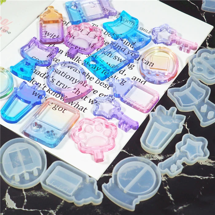 C-0133 DIY Jewelry Making Silicone Shaker Mould UV Epoxy Resin Mold