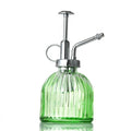 250ml Vintage Style Colorful Glass Sprinkler With Silver Pump for Garden Planting