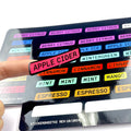 Easy Peel Custom Adhesive Waterproof logo Packaging Label Kiss Cut Vinyl Sticker Sheets