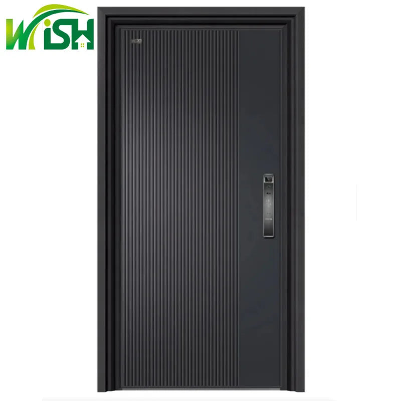 Customized 2026 New Modern Luxury Classic Design Single Door Outside Aluminium Alloy Villa Security Exterior Door