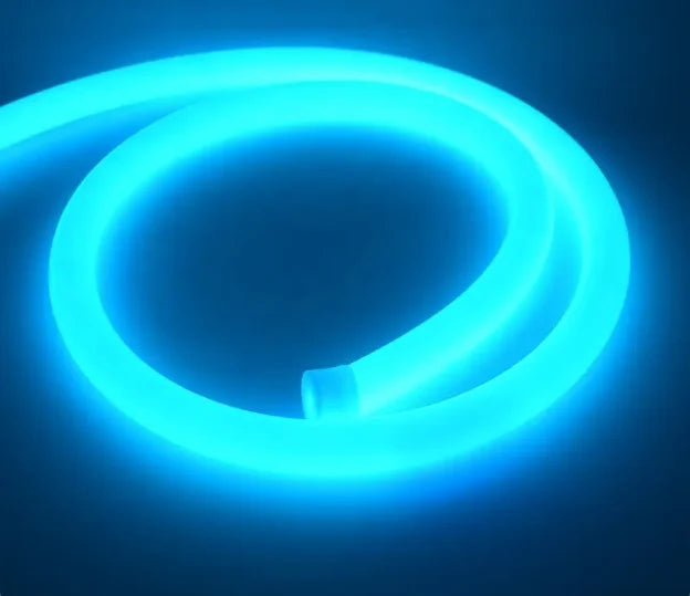 22mm 360 Degree Decoration Flexible 12v Signs Materials RGB Lamp Tubing Silicone Rope Strip Flex Led Advertisement Neon Light