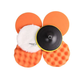 7 Inch 180mm Car Body Polishing Kit with 5pcs OEM Customizable Buffing Pads for Car Body Polishing